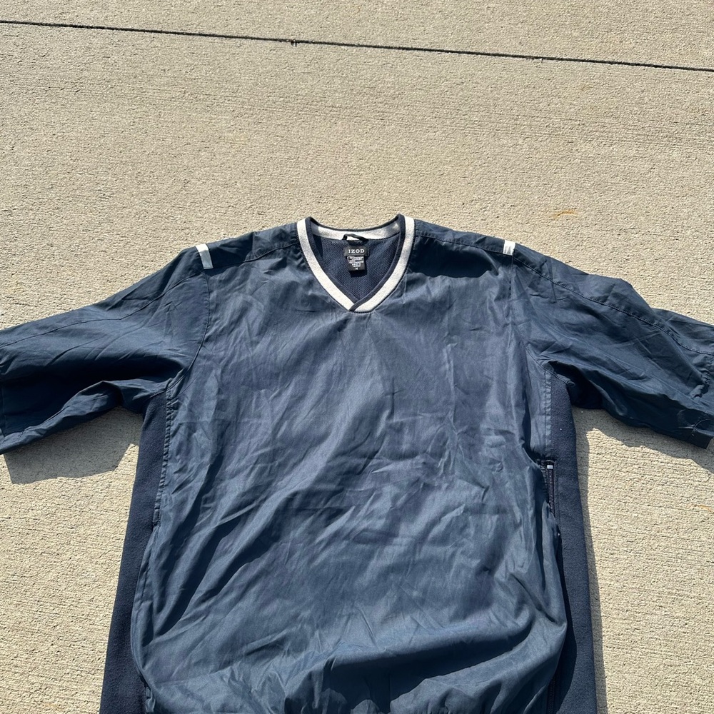 Izod Men's Dark Blue V-Neck Jersey